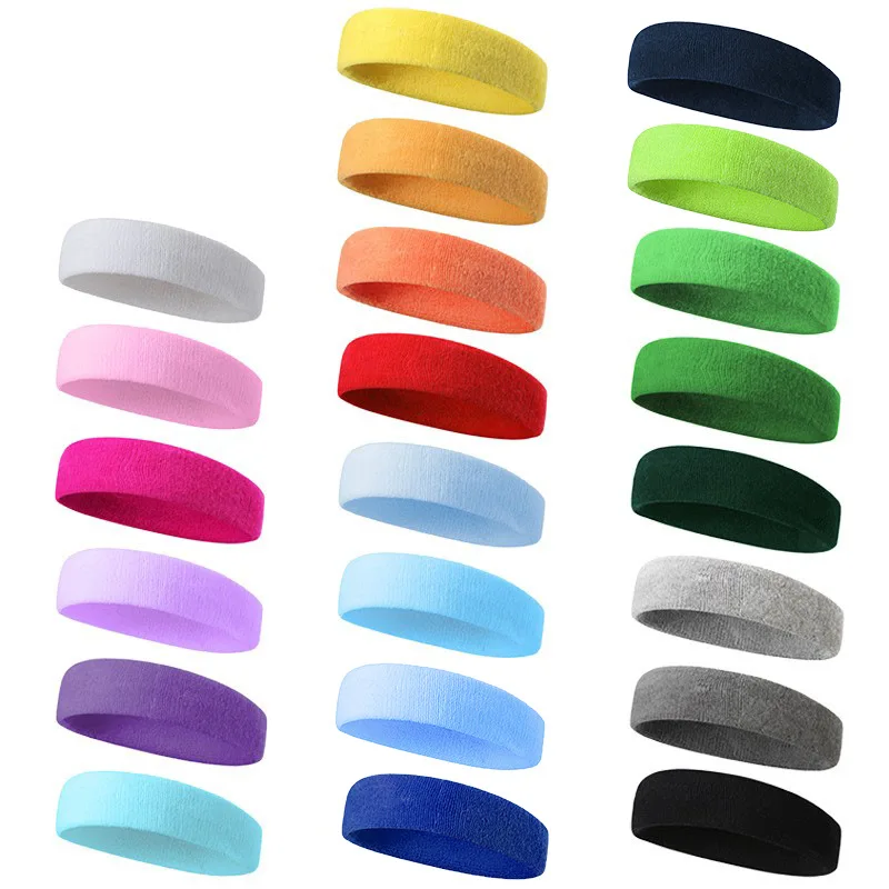 Elastic Cotton Sweat Absorbing Headband Elastic Cotton Sweat Absorbing Headband