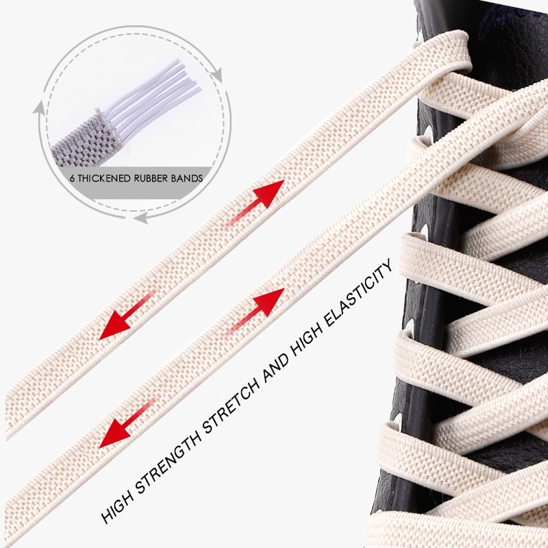 Elastic Laces for Sneakers (1 Pair