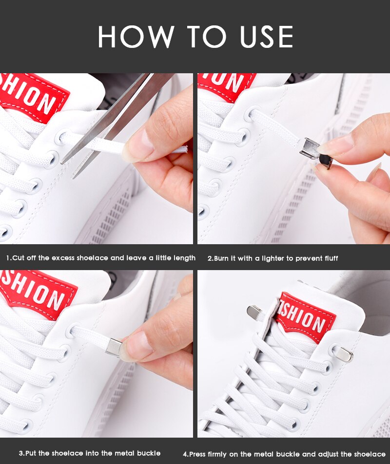 Elastic Laces for Sneakers (1 Pair