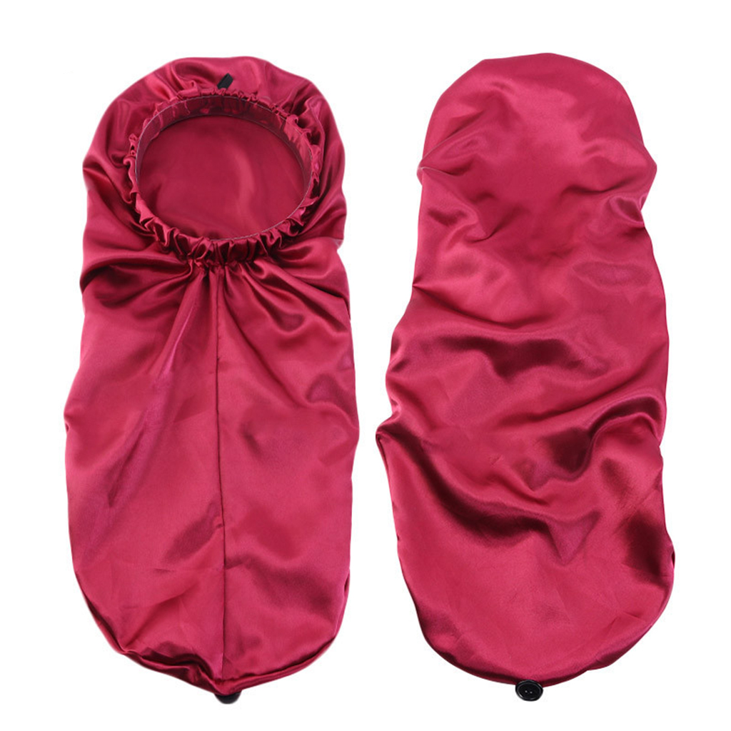 Elastic Long Satin Bonnet Nightcap