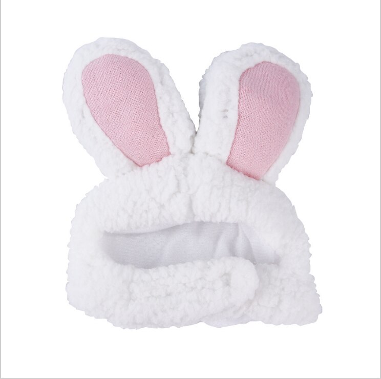 Elastic Plush Bunny Hat for Cats