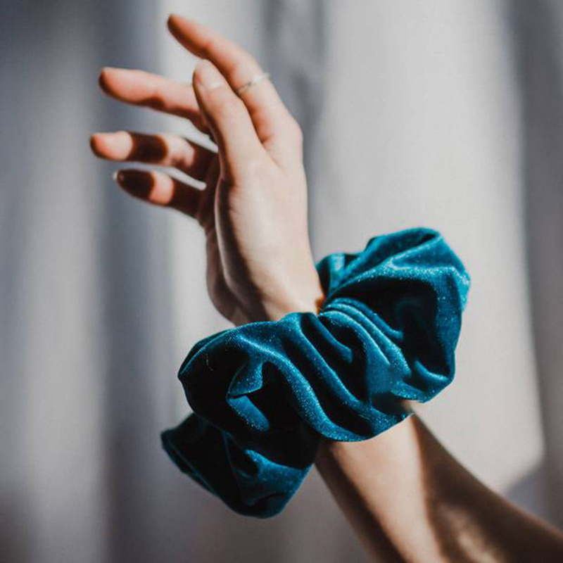 Elastic Velvet Oversized Hair Scrunchie