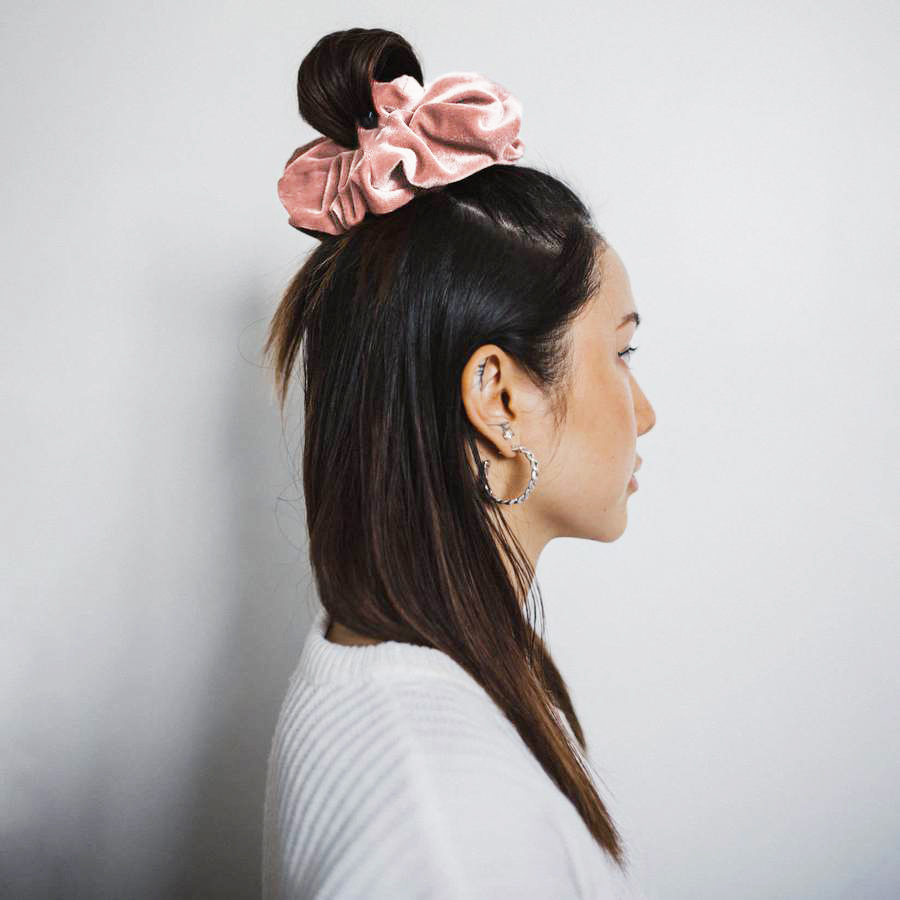 Elastic Velvet Oversized Hair Scrunchie