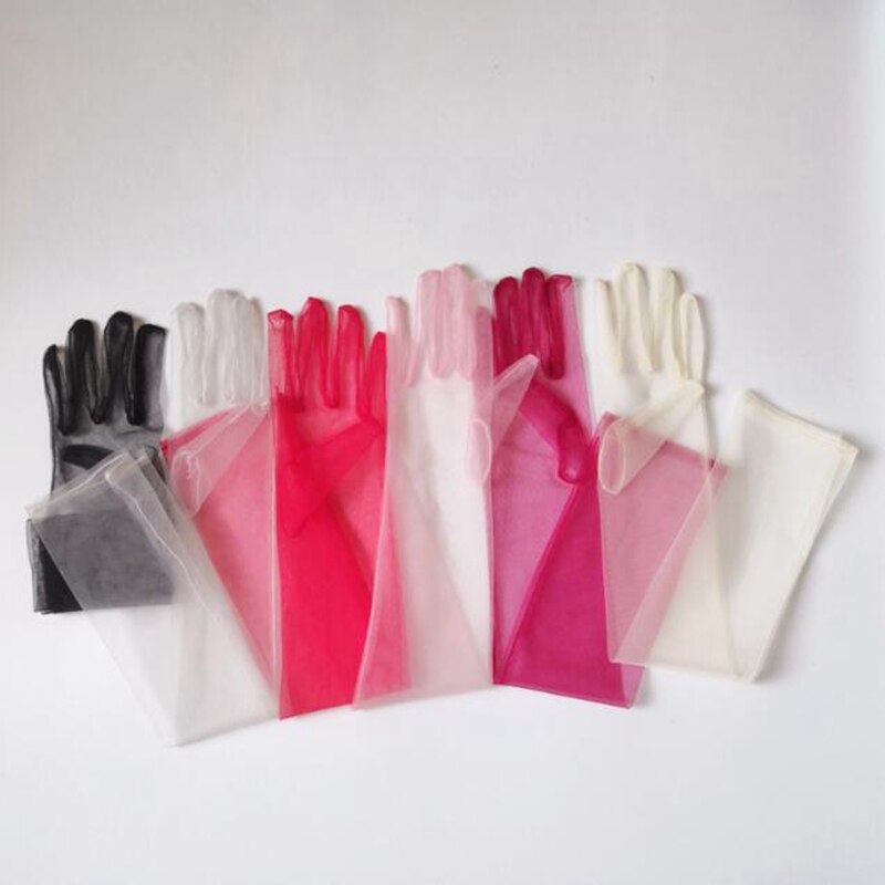 Elbow Length Tulle Sheer Mesh Gloves Elbow Length Tulle Sheer Mesh Gloves