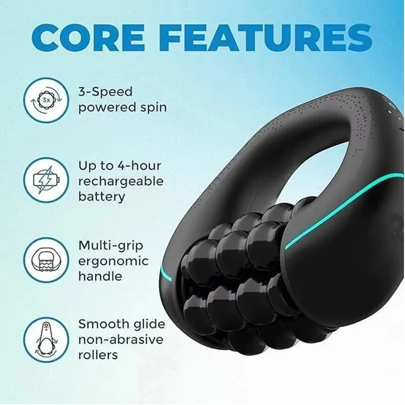 Electirc Massage Roller Rechargeable 3-Speed Massager Percussive Therapy for Whole Body Relief Deep Tissue & Muscle Electirc Massage Roller Rechargeable 3-Speed Massager Percussive Therapy for Whole Body Relief Deep Tissue & Muscle