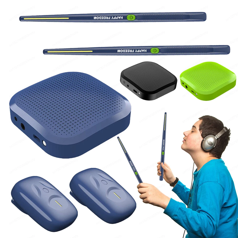 Electric Air Drumsticks Professional Air Drum Electronic Virtual Air Drum Drumsticks Pedals Pocket Drum Set for Adults Electric Air Drumsticks Professional Air Drum Electronic Virtual Air Drum Drumsticks Pedals Pocket Drum Set for Adults
