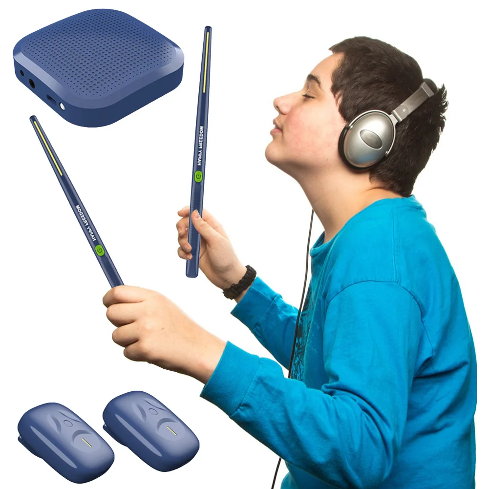Electric Air Drumsticks Professional Air Drum Electronic Virtual Air Drum Drumsticks Pedals Pocket Drum Set for Adults Electric Air Drumsticks Professional Air Drum Electronic Virtual Air Drum Drumsticks Pedals Pocket Drum Set for Adults