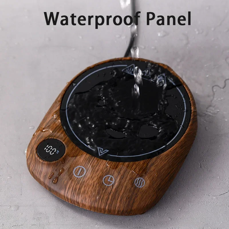 Electric Beverage Heating Plate 200W Smart Milk Tea Coffee Cup Mug Warmer for Desk 5 Temperatures with Timer Automatic