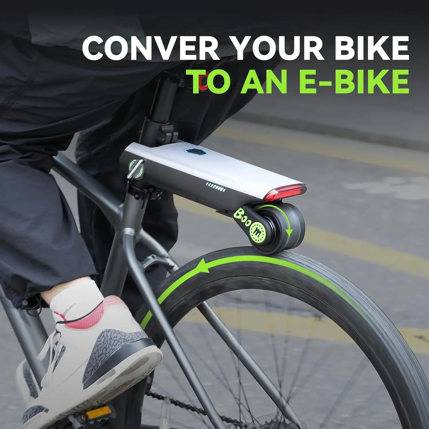 Electric Bike Conversion Kit, Up to 31 Miles Range Pedal Assist for Mountain Bike Road Bike 12V 10Ah Chargeable Electric Bike Conversion Kit, Up to 31 Miles Range Pedal Assist for Mountain Bike Road Bike 12V 10Ah Chargeable