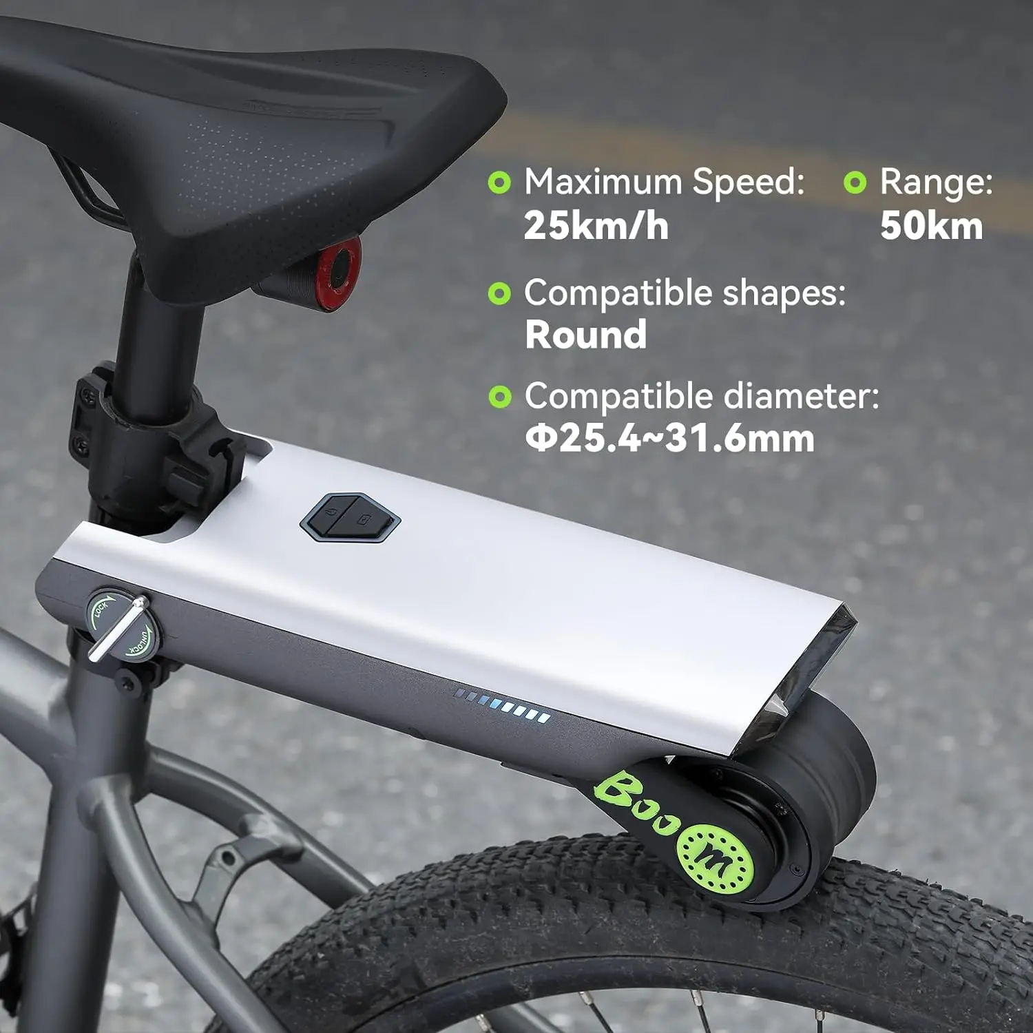 Electric Bike Conversion Kit, Up to 31 Miles Range Pedal Assist for Mountain Bike Road Bike 12V 10Ah Chargeable Electric Bike Conversion Kit, Up to 31 Miles Range Pedal Assist for Mountain Bike Road Bike 12V 10Ah Chargeable