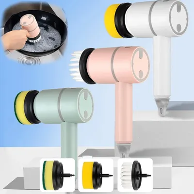 Electric Brush Cleaner Multi-functional Home USB Rechargeable Electric Rotary Scrubber Household Appliances Cleaning Electric Brush Cleaner Multi-functional Home USB Rechargeable Electric Rotary Scrubber Household Appliances Cleaning