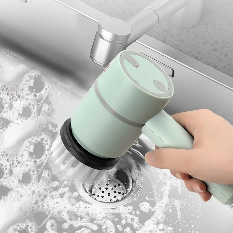 Electric Brush Cleaner Multi-functional Home USB Rechargeable Electric Rotary Scrubber Household Appliances Cleaning Electric Brush Cleaner Multi-functional Home USB Rechargeable Electric Rotary Scrubber Household Appliances Cleaning