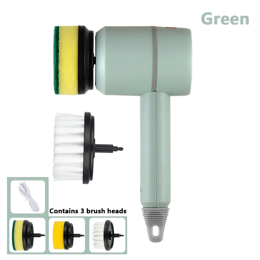 Electric Brush Cleaner Multi-functional Home USB Rechargeable Electric Rotary Scrubber Household Appliances Cleaning Electric Brush Cleaner Multi-functional Home USB Rechargeable Electric Rotary Scrubber Household Appliances Cleaning