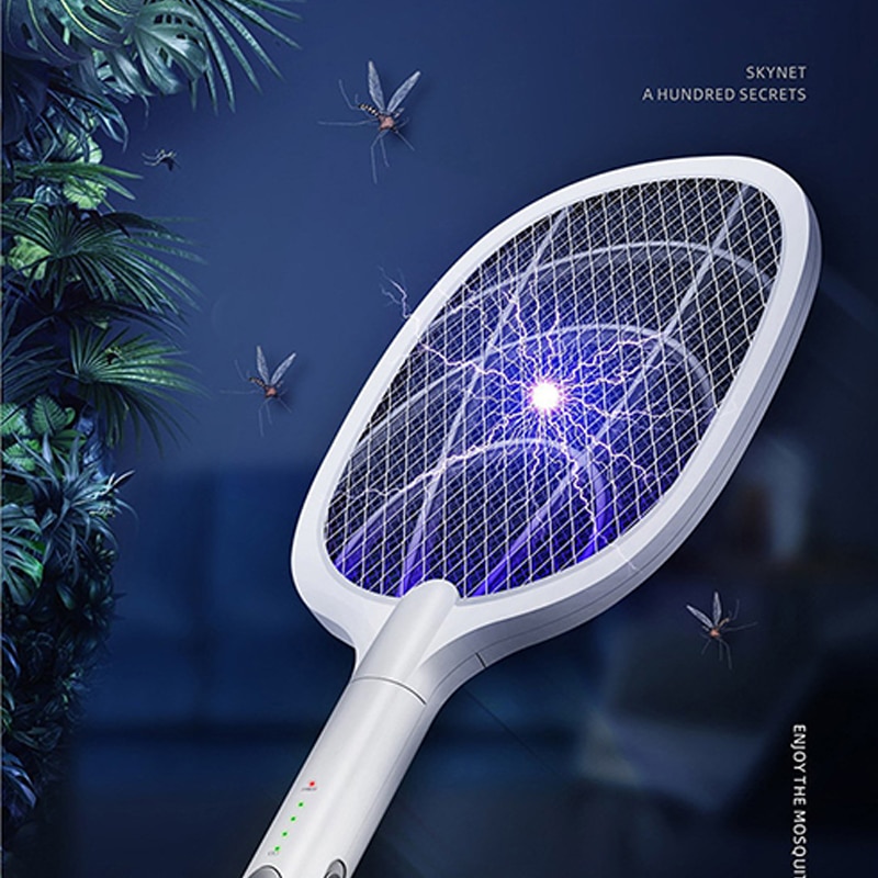 Electric Bug Zapper Racket Lamp