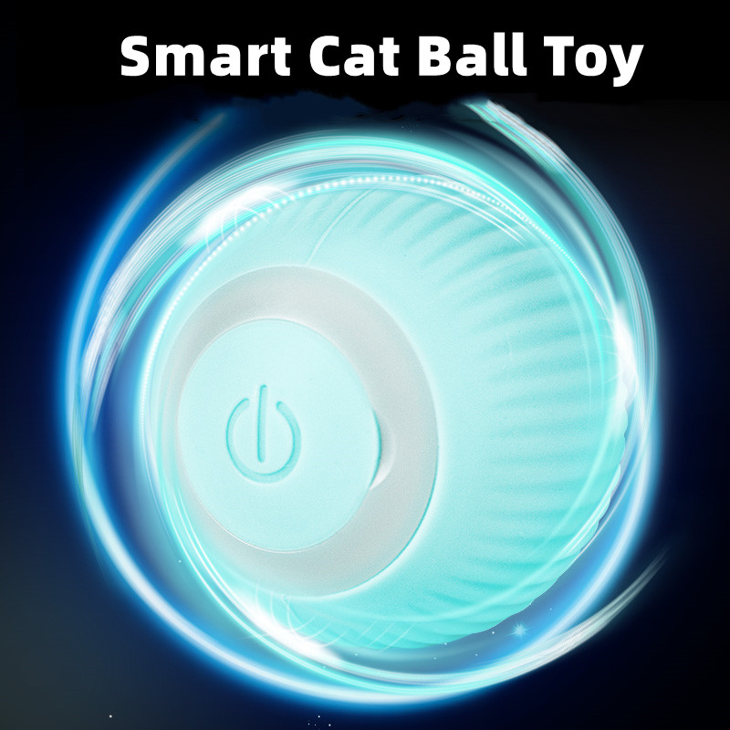Electric Cat Ball Toys Automatic Rolling Smart Cat Toys Interactive for Cats Training Self-moving Kitten Toys for