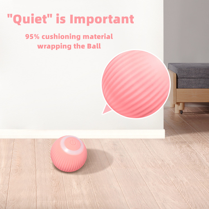 Electric Cat Ball Toys Automatic Rolling Smart Cat Toys Interactive for Cats Training Self-moving Kitten Toys for