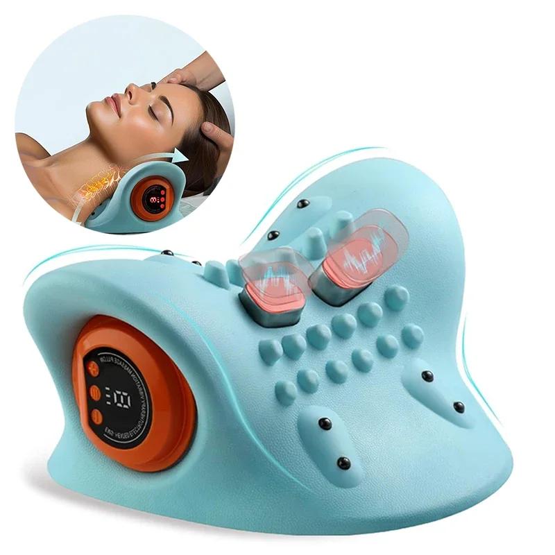 Electric Cervical Massager Neck Stretcher Chiropractic Traction Head Acupoint Massage Pillow Shouder Body Massager Electric Cervical Massager Neck Stretcher Chiropractic Traction Head Acupoint Massage Pillow Shouder Body Massager