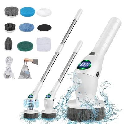 Electric Cleaning Brush 8 in 1 Multifunctional Household Wireless Rotatable Cleaning Brush For Bathroom Kitchen Windows