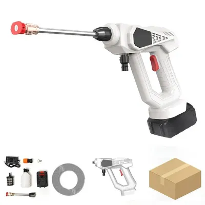Electric Cordless High Pressure Cleaner Washer Water Gun Car Wash Portable Rechargeable 24V 5600mAh Battery Cleaning