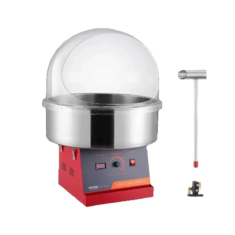 Electric Cotton Candy Machine Candy Floss Maker Commercial Cotton Candy Machine Stainless Steel Bowl and Sugar Scoop