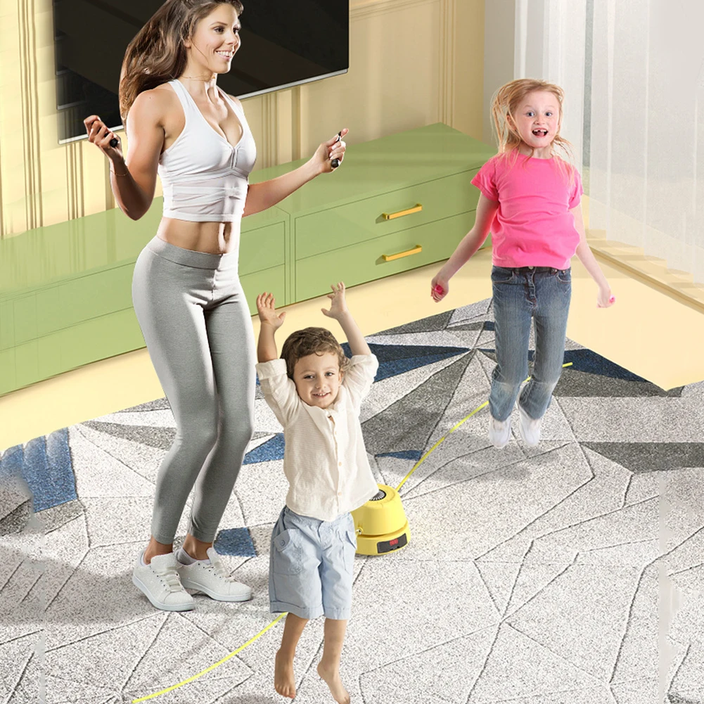 Electric Counting Rope Skipping Machine Automatic Remote Control Jump Rope Digital Counter Indoor Outdoor exercise Toys Electric Counting Rope Skipping Machine Automatic Remote Control Jump Rope Digital Counter Indoor Outdoor exercise Toys