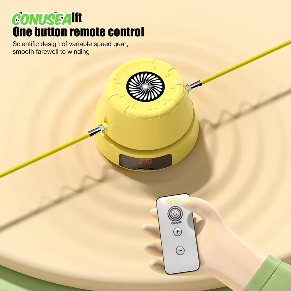 Electric Counting Rope Skipping Machine Automatic Remote Control Jump Rope Digital Counter Indoor Outdoor exercise Toys Electric Counting Rope Skipping Machine Automatic Remote Control Jump Rope Digital Counter Indoor Outdoor exercise Toys