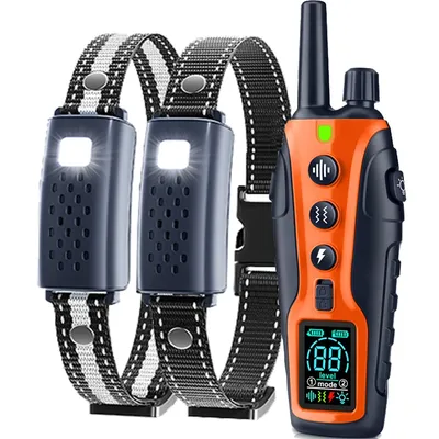 Electric Dog Training Collar Remote Control Waterproof Pet BehaviorFor 5-120lbs Puppy With Vibration Shock Electric Dog Training Collar Remote Control Waterproof Pet BehaviorFor 5-120lbs Puppy With Vibration Shock