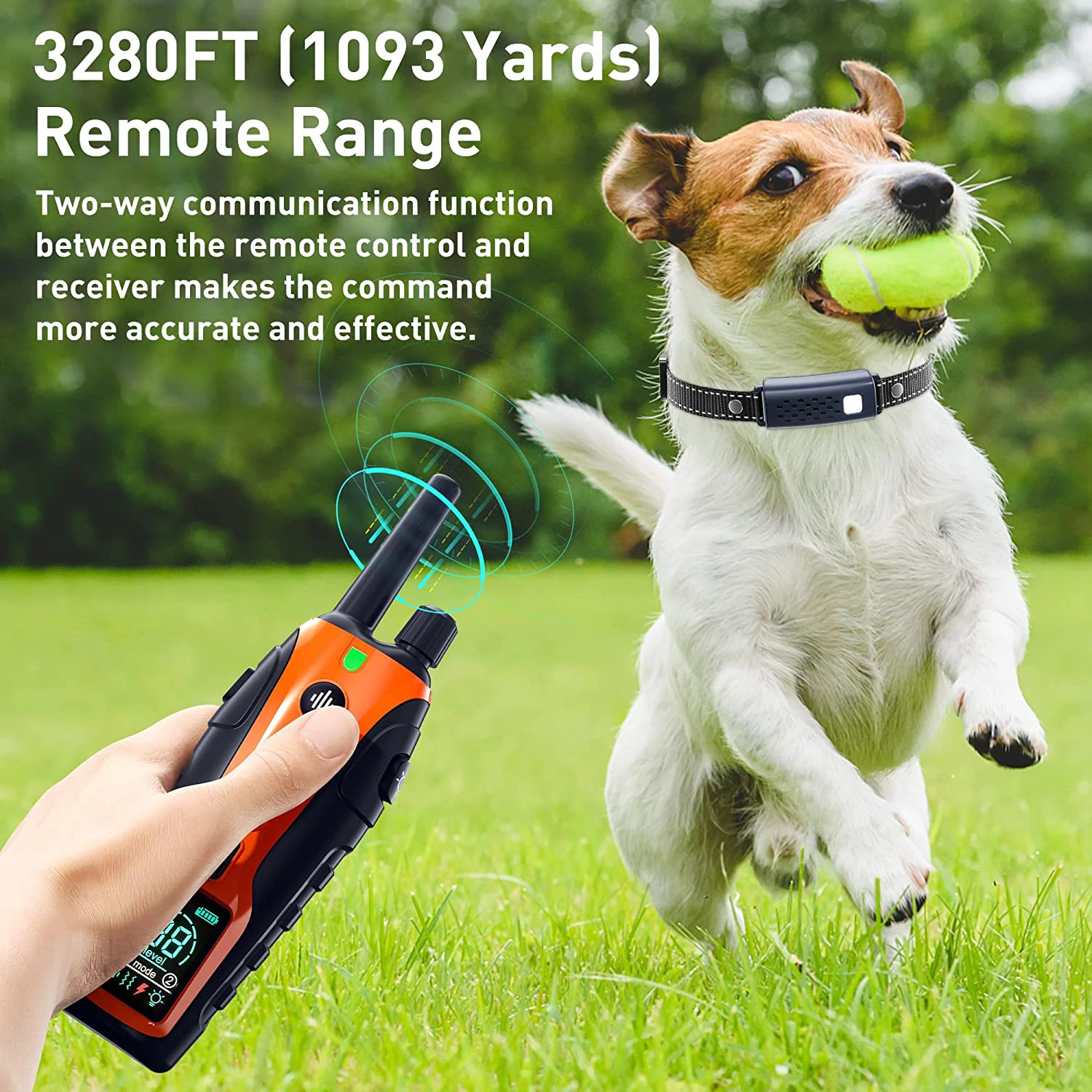 Electric Dog Training Collar Remote Control Waterproof Pet BehaviorFor 5-120lbs Puppy With Vibration Shock Electric Dog Training Collar Remote Control Waterproof Pet BehaviorFor 5-120lbs Puppy With Vibration Shock