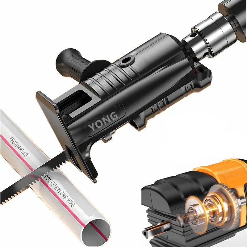 Electric Drill Modified To Reciprocating Saw Adapter Screwdriver Conversion Head for Wood Metal Cutting Tool with Saw Electric Drill Modified To Reciprocating Saw Adapter Screwdriver Conversion Head for Wood Metal Cutting Tool with Saw