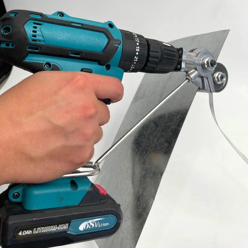 Electric Drill Plate Cutter Metal Sheet Cutter Tool Free Cutting Tool Nibbler Sheet Metal Cut Plate Punch Scissors Electric Drill Plate Cutter Metal Sheet Cutter Tool Free Cutting Tool Nibbler Sheet Metal Cut Plate Punch Scissors