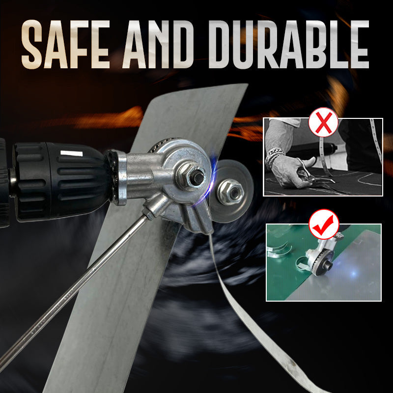 Electric Drill Plate Cutter Metal Sheet Cutter Tool Free Cutting Tool Nibbler Sheet Metal Cut Plate Punch Scissors