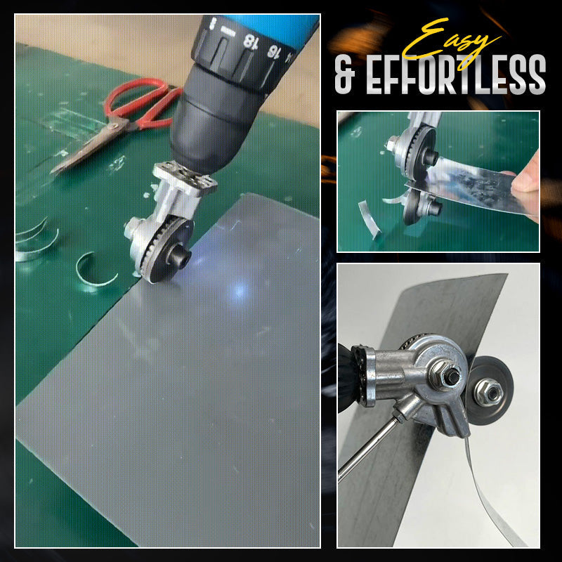Electric Drill Plate Cutter Metal Sheet Cutter Tool Free Cutting Tool Nibbler Sheet Metal Cut Plate Punch Scissors