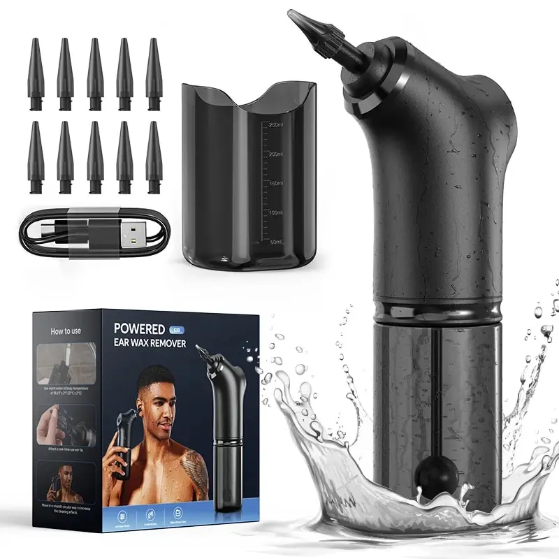Electric Ear Cleaner Kit 4 Pressure Modes Ear Wax Removal Health Care Water Irrigation Ear Washer For Adults Child Ear Electric Ear Cleaner Kit 4 Pressure Modes Ear Wax Removal Health Care Water Irrigation Ear Washer For Adults Child Ear