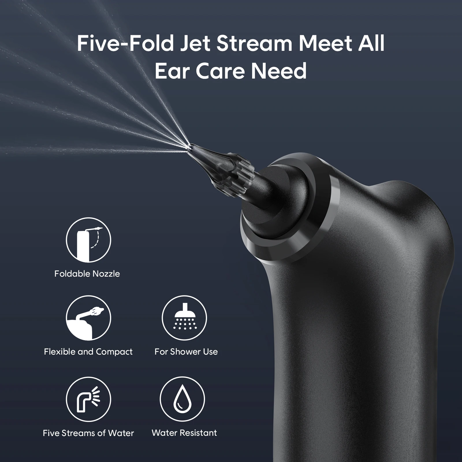 Electric Ear Cleaner Kit 4 Pressure Modes Ear Wax Removal Health Care Water Irrigation Ear Washer For Adults Child Ear Electric Ear Cleaner Kit 4 Pressure Modes Ear Wax Removal Health Care Water Irrigation Ear Washer For Adults Child Ear