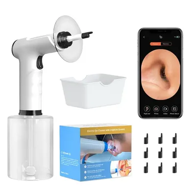 Electric Ear Wax Removal Kit with Soft Spray Safe and Effective Ear Cleaner with 4 Pressure Settings for Ear Wax Electric Ear Wax Removal Kit with Soft Spray Safe and Effective Ear Cleaner with 4 Pressure Settings for Ear Wax