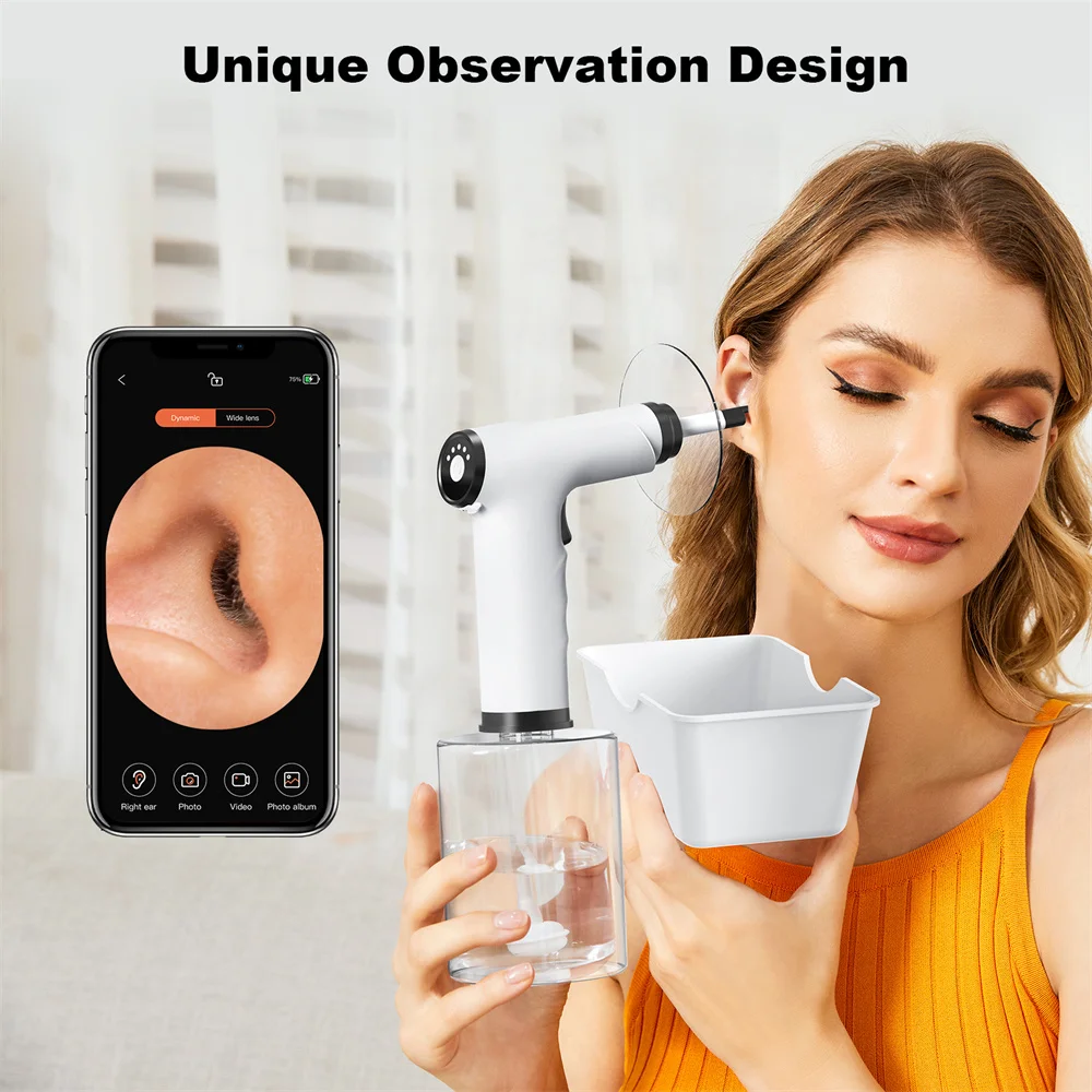 Electric Ear Wax Removal Kit with Soft Spray Safe and Effective Ear Cleaner with 4 Pressure Settings for Ear Wax Electric Ear Wax Removal Kit with Soft Spray Safe and Effective Ear Cleaner with 4 Pressure Settings for Ear Wax