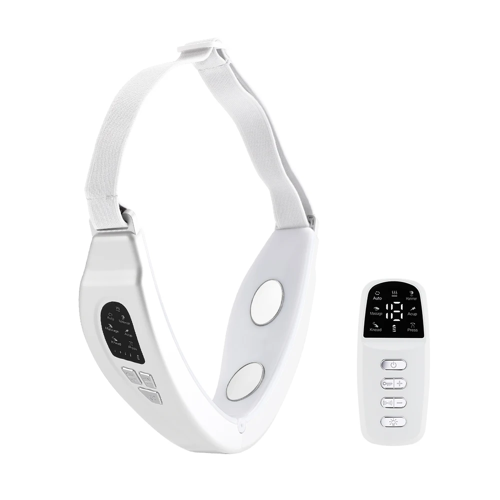Electric Face Slimming Device Double Chin V Shape Lift Belt 5 Color Light Hot Compress Face Vibrate Massager With Electric Face Slimming Device Double Chin V Shape Lift Belt 5 Color Light Hot Compress Face Vibrate Massager With