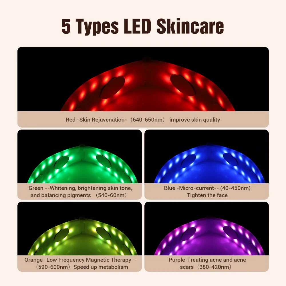 Electric Face Slimming Device Double Chin V Shape Lift Belt 5 Color Light Hot Compress Face Vibrate Massager With