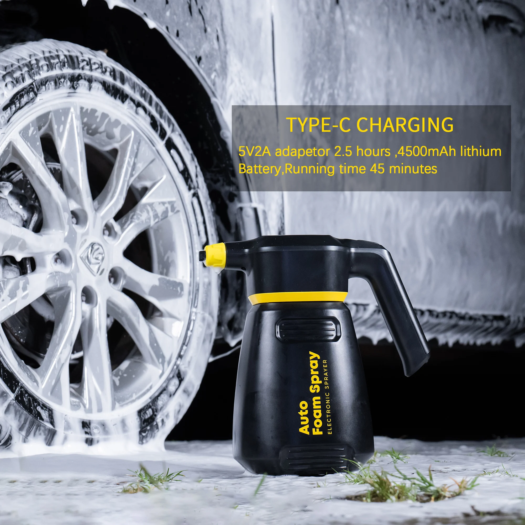 Electric Foam Sprayer Car Wash Motorcycle Clean Detailing Snow Cannon High Pressure Water Gun Generator Lance Wap Manual Electric Foam Sprayer Car Wash Motorcycle Clean Detailing Snow Cannon High Pressure Water Gun Generator Lance Wap Manual