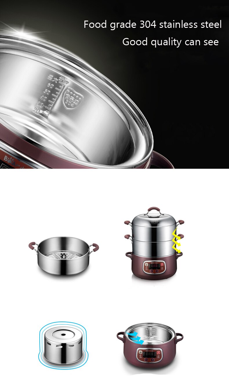 Electric Food Steamer 3-Layer Machine Electric Food Steamer 3-Layer Machine
