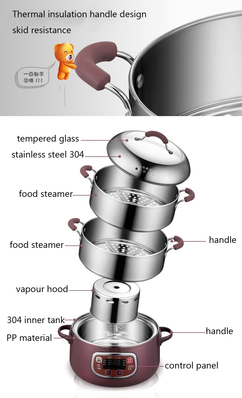 Electric Food Steamer 3-Layer Machine Electric Food Steamer 3-Layer Machine