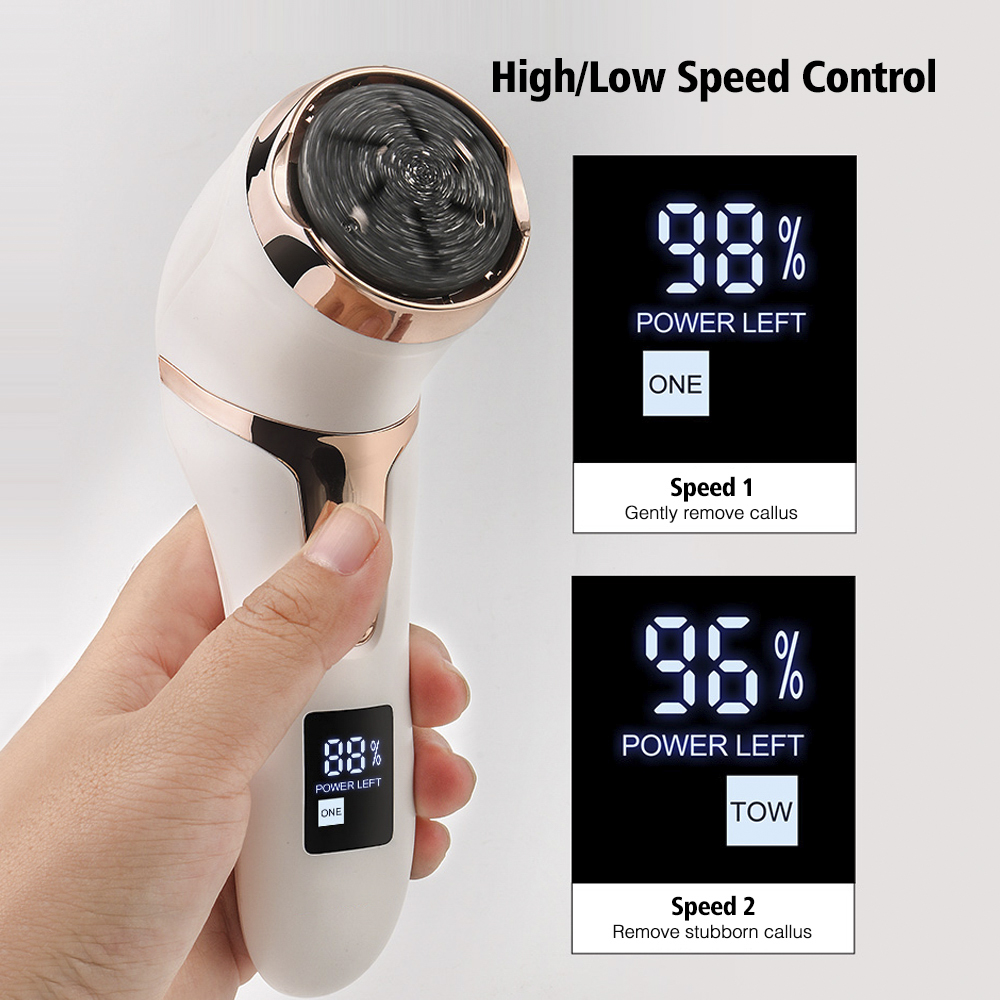 Electric Foot Callus Remover Kit Rechargeable Callous Removers Portable Foot File for Dead Hard Cracked Dry Skin