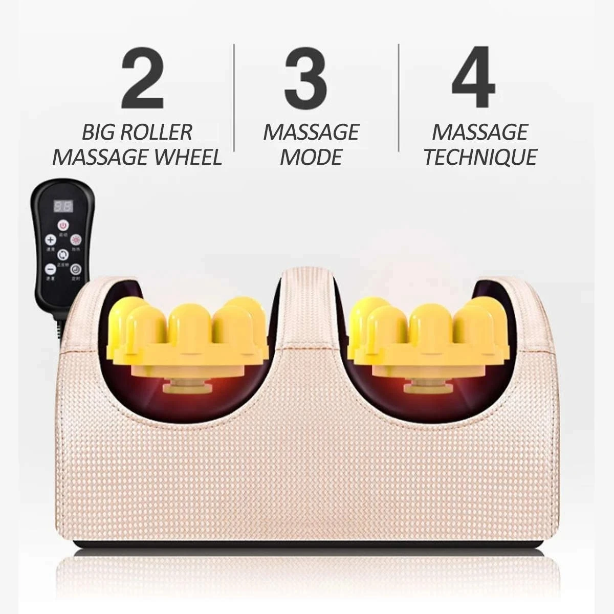 Electric Foot Leg Massager Shiatsu Therapy Calf Relaxation Health Care Infrared Heating Kneading Roller Deep Relieve Electric Foot Leg Massager Shiatsu Therapy Calf Relaxation Health Care Infrared Heating Kneading Roller Deep Relieve