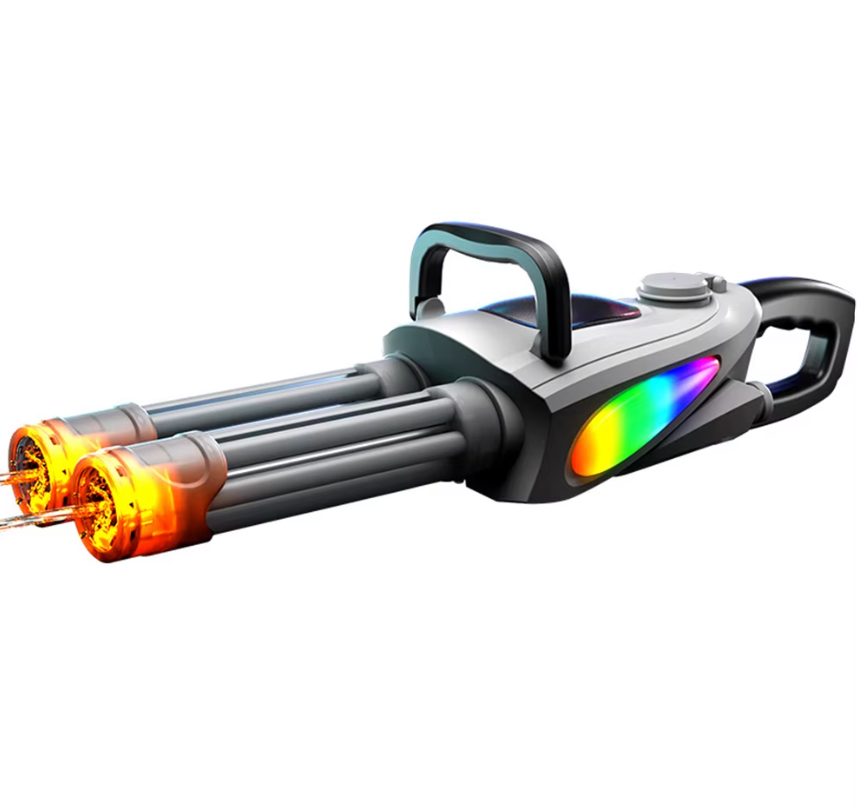 Electric Gatling Water Gun Toy With Rotating Gun Barrel Lights Big Capacity Water Pistol Spray Blaster Pool Toys for Electric Gatling Water Gun Toy With Rotating Gun Barrel Lights Big Capacity Water Pistol Spray Blaster Pool Toys for