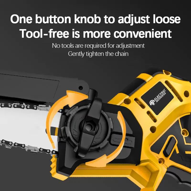 Electric Goddess Brushless 8in Wood Chain Saw Electric Cordless Highly Efficient Cutting Power Tool For 18V Dewalt Electric Goddess Brushless 8in Wood Chain Saw Electric Cordless Highly Efficient Cutting Power Tool For 18V Dewalt