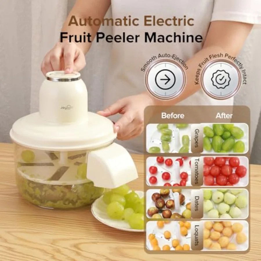Electric Grape Peeling Machine Automatic Fruit and Garlic Peeler for Grape Tomato Cherry 50W Motor with Stainless Steel Electric Grape Peeling Machine Automatic Fruit and Garlic Peeler for Grape Tomato Cherry 50W Motor with Stainless Steel