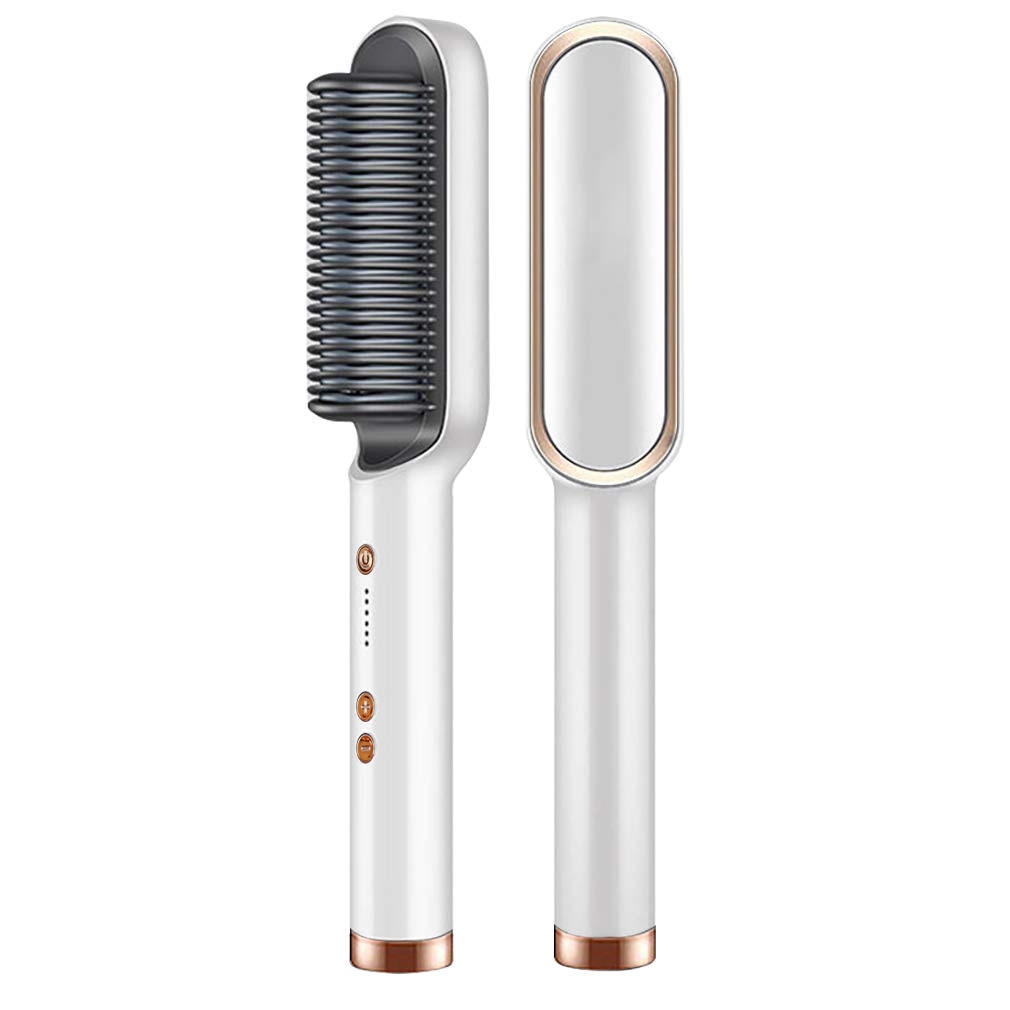 Electric Hair Straightener Brush Tool