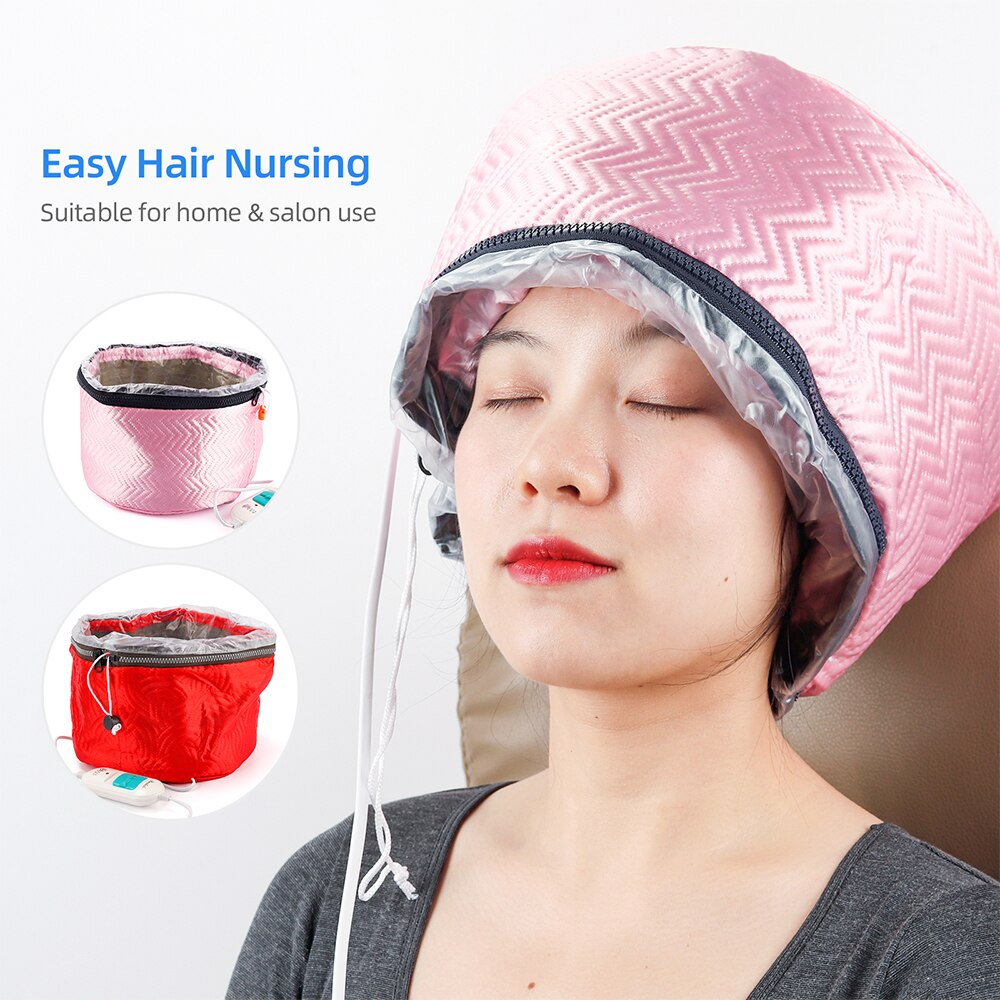 Electric Hair Thermal Treatment Beauty Steamer SPA Nourishing Hair Care Cap Waterproof Anti-electricity Control