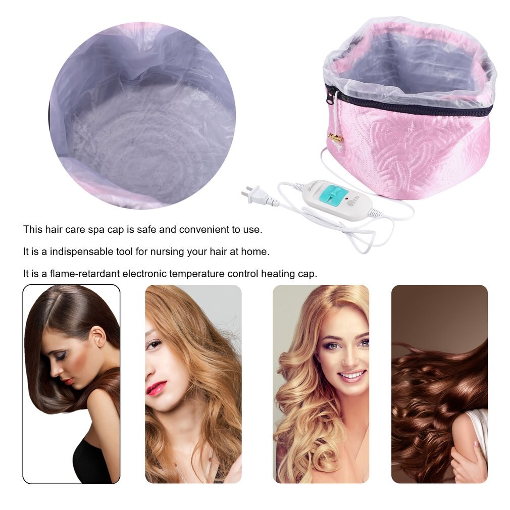 Electric Hair Thermal Treatment Beauty Steamer SPA Nourishing Hair Care Cap Waterproof Anti-electricity Control