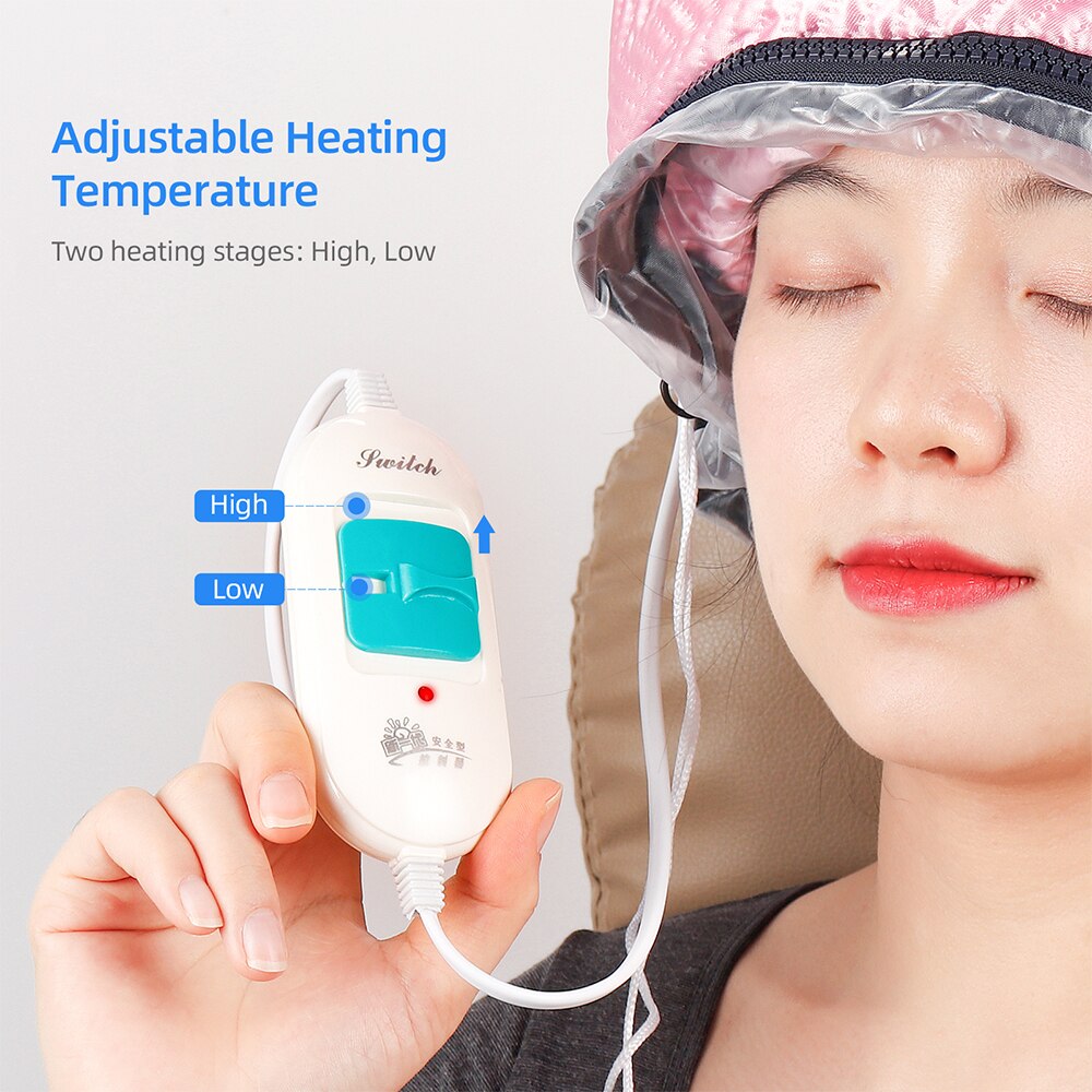 Electric Hair Thermal Treatment Beauty Steamer SPA Nourishing Hair Care Cap Waterproof Anti-electricity Control